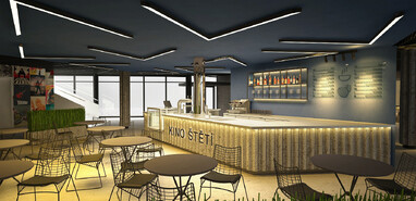 návrh nového baru - pohled zprava návrh nového baru - pohled zprava