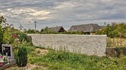 Opravená hřbitovní zeď Opravená hřbitovní zeď